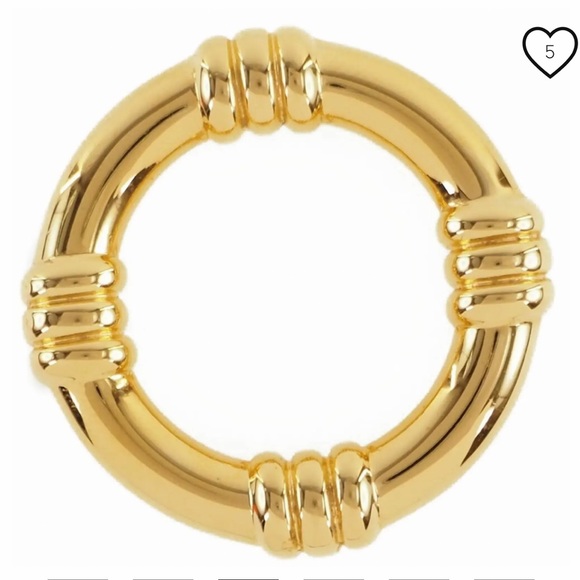 HERMÈS Bouet Gold Plated Women's Scarf Ring Like New (box not included) - Picture 2 of 10